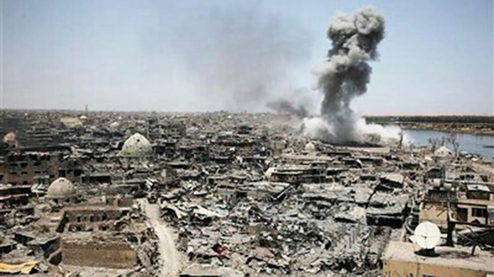 Airstrike in mosul cortada