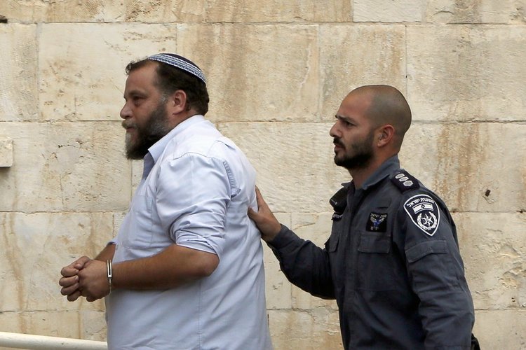 Ben Zion Gopstein tras ser arrestado