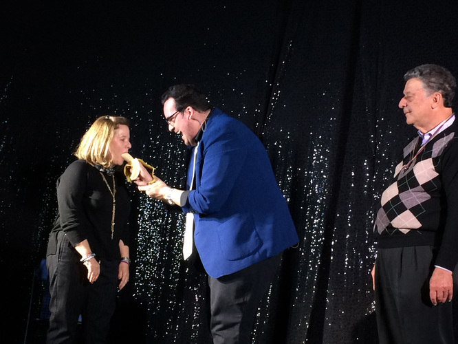 Mago Giandoni con voluntarios