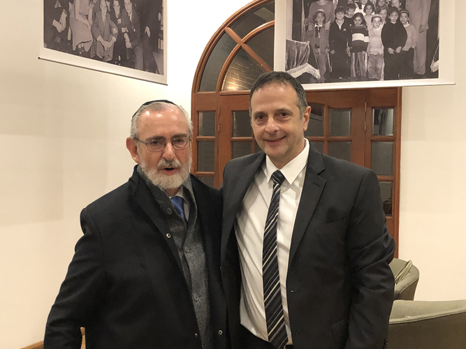 Rav Alfredo Goldschmidt-CIB- y Rav Iehuda Gitelman-AIM-