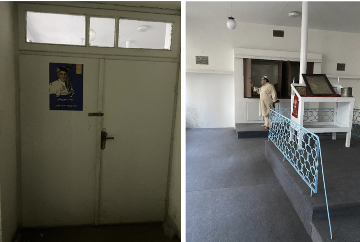 Entrada a la sinagoga