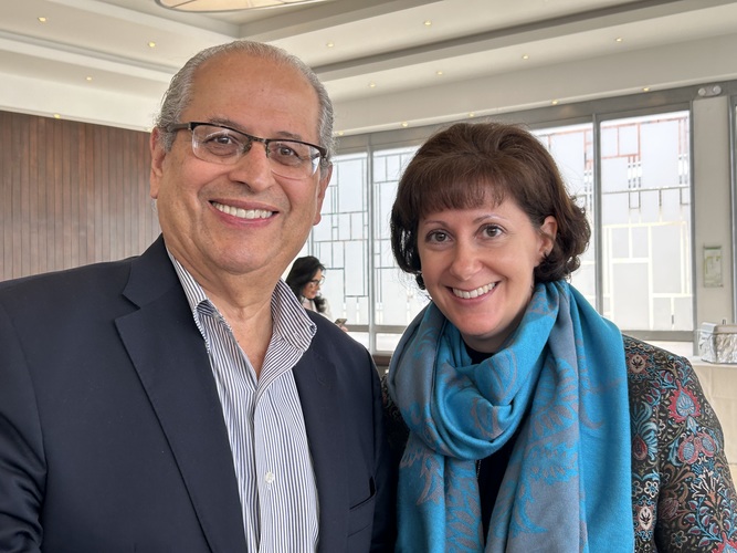 Dr Jaime Rosental y Dra Tamara Fathi de la embajada de Canada