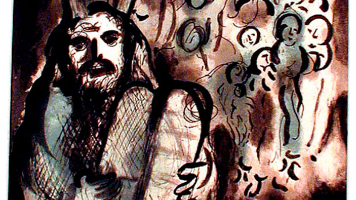 Chagall moses people