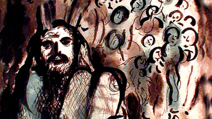 Chagall moses people